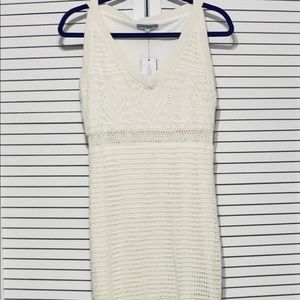 White Macrame pattern dress